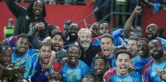 Sport : les Léopards de la RDC sont de retour au pays après deux précieuses victoires au Maroc, respectivement contre le Cameroun en demi-finale et le Nigeria en finale des barrages Zone Afrique de la coupe du monde 2026
