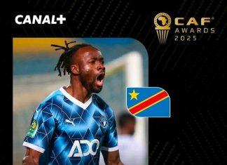 La RDC en honneur, l’attaquant des léopards Fiston Mayele remporte le prix de meilleur joueur interclubs Africain de l’année 2025