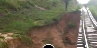 RDC : la ligne ferroviaire Matadi-Kinshasa gravement endommagée par des érosions après des pluies torrentielles, le trafic suspendu